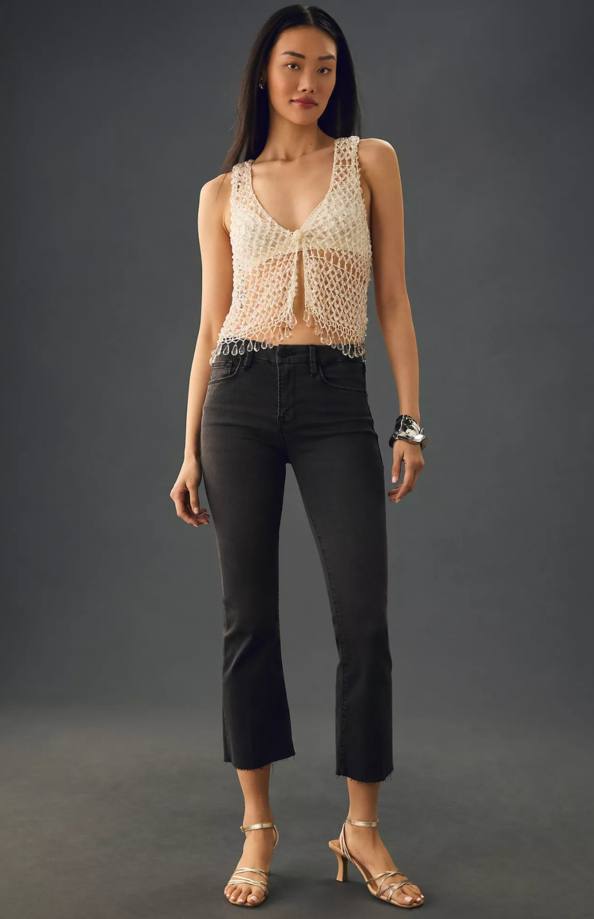 NWT FRAME Le Crop Mini Boot Jeans - 27 waist